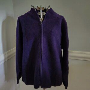 Pendleton boiled wool zip up sweater nwt